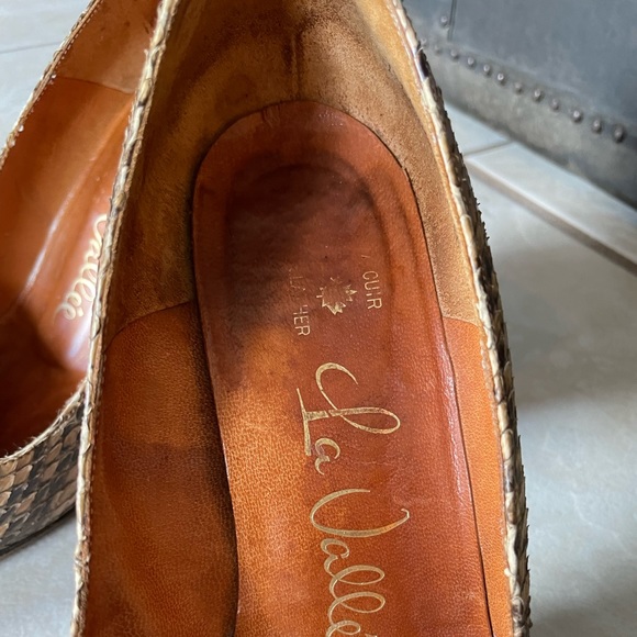 Vintage Genuine Snakeskin Leather Stiletto Pumps High Heels - Picture 8 of 11